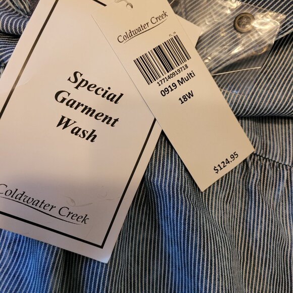 Coldwater Creek Mineral Wash Tencel Lyocell Chambray Maxi Dress - Picture 6 of 9